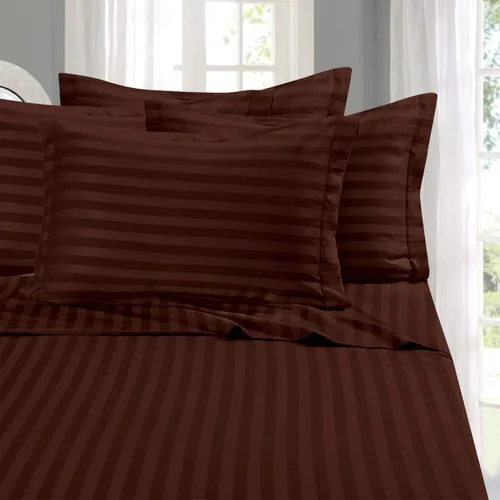 Miniatura 3 de ELEGANT COMFORT ® juego de sábanas de seda suave egipcia antiarruga y que no destiñe, de calidad de lujo de 1500 hilos, de 4 piezas, con bolsillo