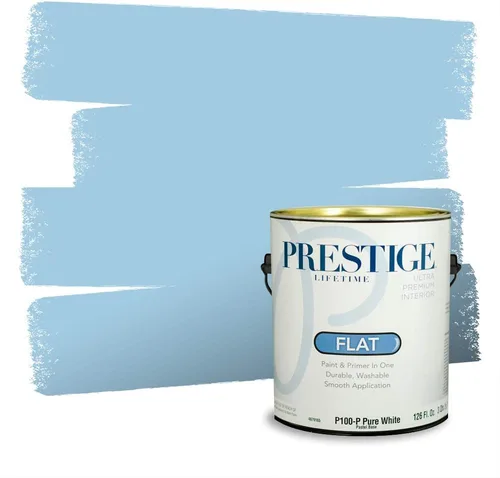 Miniatura 965 de Pintura Exterior + imprimación PRESTIGE, todo-en-uno, 1 galón, acabado mate, color comparable al Valspar* Royal Gray* VS151-Gris real