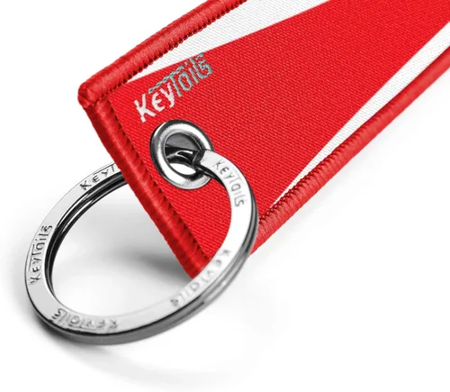 Miniatura 3 de KEYTAILS Llaveros etiqueta de llave de calidad premium para autos JDM Sol naciente - Rojo