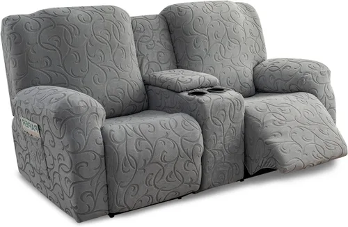 Miniatura 39 de Fundas para Sofá Reclinable Seccional Funda de Sofá para Sofá Reclinable de 3 Asientos, 5 Piezas Funda Elástica para Sofá de 3 Cojines Reclinable