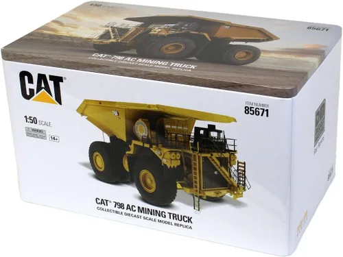Miniatura 8 de Camión minero Caterpillar 798 AC 1:50 - Diecast Masters - 85671 - Serie High Line