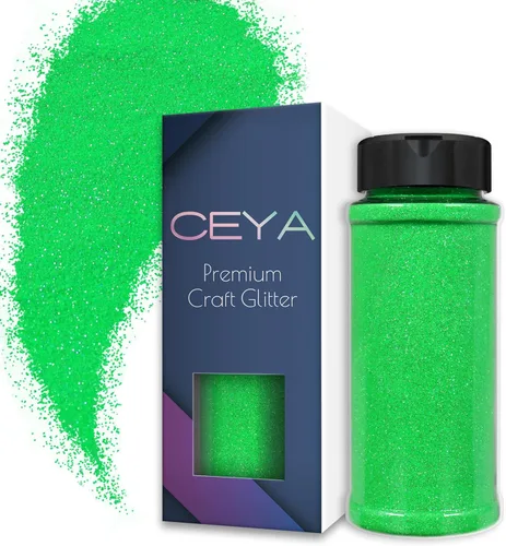 Miniatura 23 de Ceya Purpurina en polvo ultrafina de 3.8 onzas / 3.88 oz con purpurina blanca perla, 1/128 pulgadas, 0.008 pulgadas, 0.008 in para slime, resina