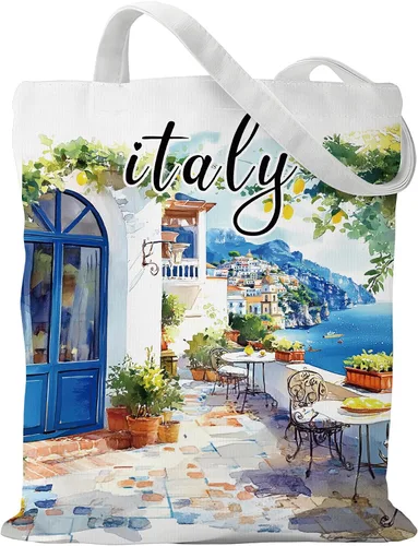 Miniatura 11 de Bolsa de algodón para mujer, regalos de recuerdos, bolsas de tela reutilizables, regalos de diseño artístico de acuarela