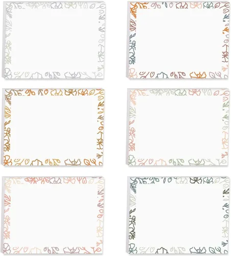 Miniatura 10 de Boho Crystal Magic Sticky Note Surtido / 4 x 3 pulgadas Blue Tan reposicionables Notas adhesivas / Juego de 6 almohadillas femeninas de sol y luna