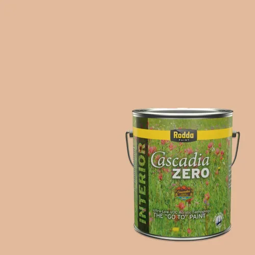 Miniatura 63 de Rodda Paint CASCADIA ZERO - Pintura plana e imprimación para interiores en uno, cuarto de galón, crema de ballet