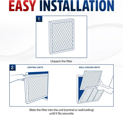 Miniatura 5 de Filtro de aire electrostático 10x20x1, MERV 8, lavable, reutilizable para estufa/aire acondicionado/HVAC, ahorro de energía, fácil de limpiar