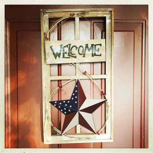 Miniatura 2 de 3 adornos patrióticos de metal para colgar en la pared, decoración de pared para interiores y exteriores, decoración del 4 de julio