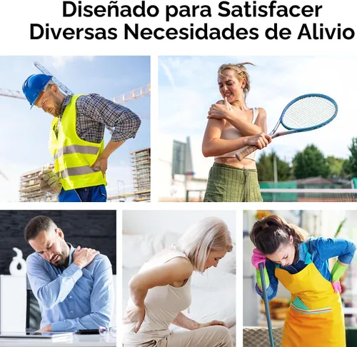 Miniatura 7 de AUVON - Unidad TENS Digital Recargable, Estimulador Muscular con Batería de 600 mAh, Máquina TENS con 8 Modos Personalizables, Masajeador Eléctrico