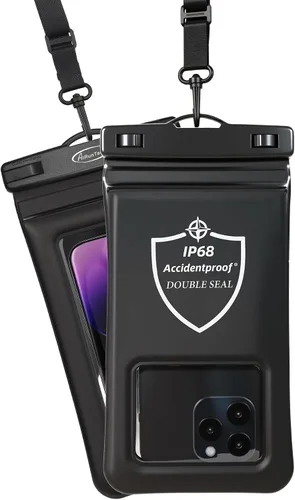 Miniatura 10 de AiRunTech Funda flotante impermeable para teléfono, funda de doble sellado con protector de cordón para iPhone 17, 16, 15, 14, 13, 12 Pro Max, bolsa