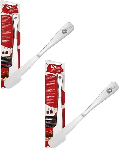 Miniatura 8 de Simple preading Cuchillo esparcidor de acero inoxidable: espátula para mantequilla de maní, gelatina, chocolate, mermelada de fresa. 11.5