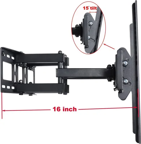 Miniatura 4 de VideoSecu Soporte de pared articulado de movimiento completo para Samsung UN50JU6500 UN50JU7100 UN55JU6500 UN55JU7100 UN60JU7090 UN60JU6500