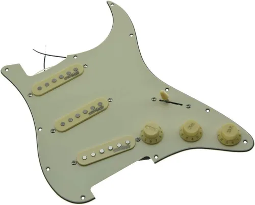 Miniatura 7 de Dopro Golpeador de guitarra cargado con pastillas Wilkinson precableado ST Pickguard para Estados Unidos/México, fabricado en FD Stratocaster Aged