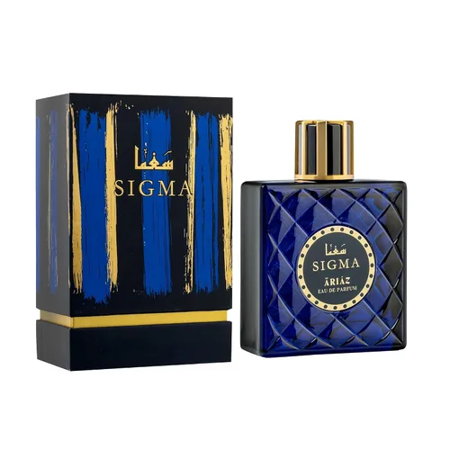ARIAZ Sigma Eau De Parfum para hombre, energía acuática transparente mezclada con ralladura de cítricos frescos de pomelo, menta, jengibre, notas