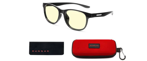 Miniatura 8 de GUNNAR - Gafas de luz azul para niños (de 8 a 12 años) - Bloquean el 65% de la luz azul - Rush, azul marino, tinte ámbar