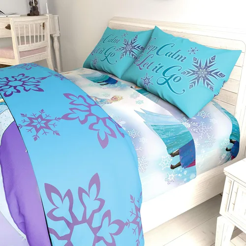Miniatura 7 de Disney Frozen "Magia Invernal" 7 piezas de juego de cama tamaño Full en una bolsa Congelado