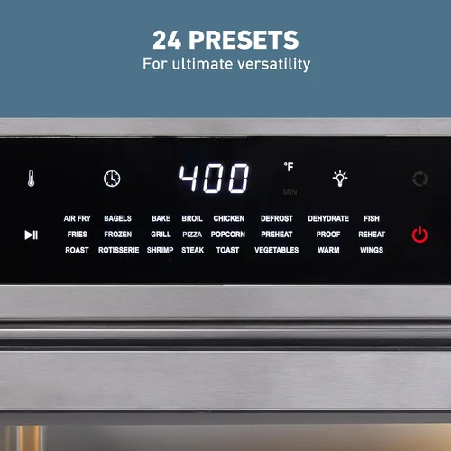 Miniatura 4 de Horno freidora de aire West Bend XL de 26 cuartos con controles digitales, puerta de fácil visualización y 24 programas de cocción, incluye nueve