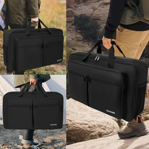Miniatura 4 de Funda de transporte para estufa de campamento compatible con estufa de campamento Coleman de 2 quemadores, bolsa de almacenamiento impermeable