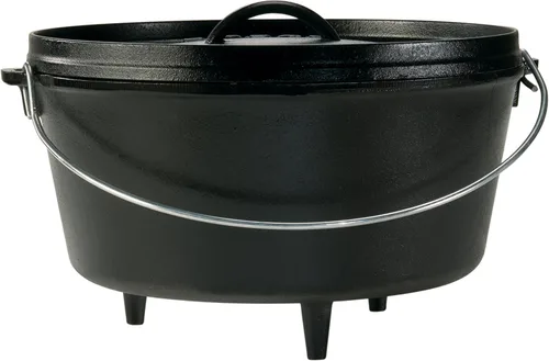Miniatura 7 de Lodge Horno holandés de hierro fundido precurado de 5 cuartos de galón con tapa - Asas duales - Uso en el horno, en la estufa, en la parrilla