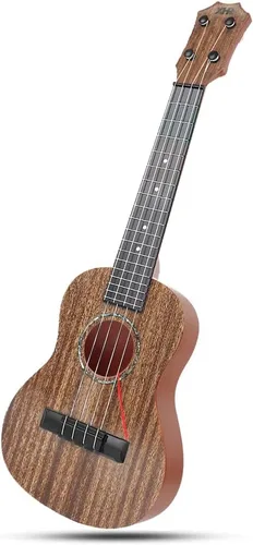 Raimy Guitarra de ukelele para niños, guitarra de 4 cuerdas de 21 pulgadas, instrumentos musicales para niños, juguetes educativos con púas para
