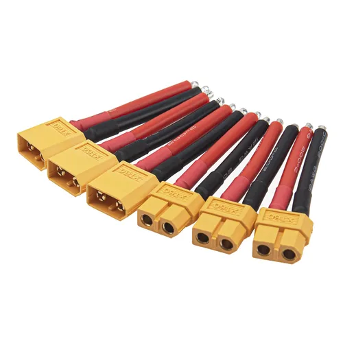 Miniatura 6 de 3 pares ShareGoo XT60 enchufe macho hembra conector con 1.969 in 14AWG cable de silicona para RC Drone Quadcopter Car Boat Lipo Battery ESC cargador