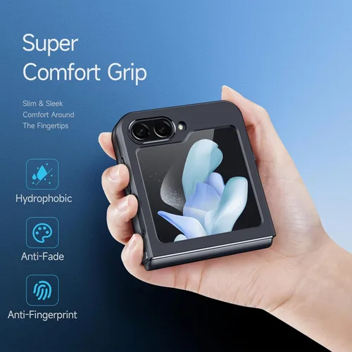 Miniatura 5 de Funda para Galaxy Z Flip 5 (2023), [protector de pantalla integrado] compatible con protección MagSafe a prueba de golpes, funda magnética mate