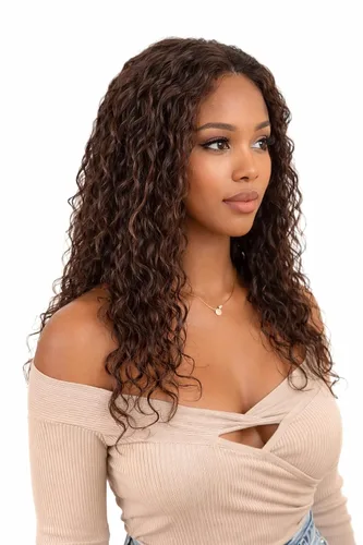 Miniatura 57 de Peluca de cabello humano con encaje frontal en T de 13 x 4 pulgadas, peluca de encaje HD rizado profundo sin pegamento, línea de cabello