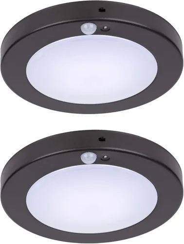 Miniatura 9 de LIT-PaTH Lámpara LED de techo empotrada, accesorio de iluminación de armario con sensor de movimiento y del atardecer al amanecer, 10.5 W, 800