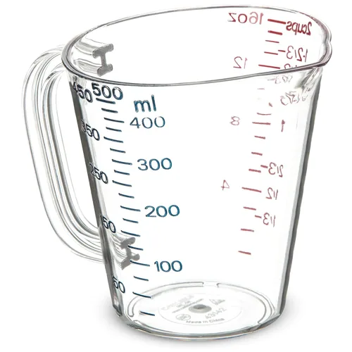 Miniatura 8 de Carlisle FoodService Products 4314507 Taza medidora de plástico comercial, 1 galón, transparente