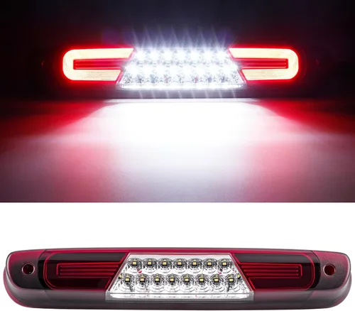 Miniatura 8 de R&F Auto Tercera luz de freno LED de repuesto para Silverado Sierra1500 2500HD 3500HD 2014-2019, luz estroboscópica de carga de techo, lámpara