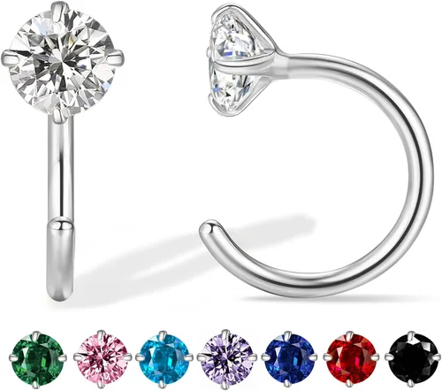 Miniatura 7 de Aretes pequeños de plata de ley 925 para mujer
