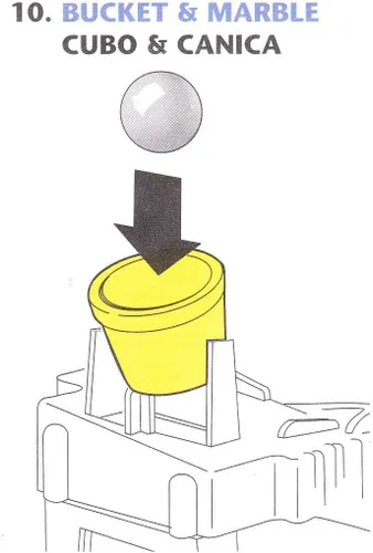 Miniatura 2 de Mousetrap Game Replacement Part 10 - pequeño cubo amarillo