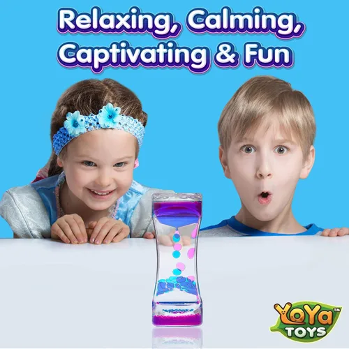 Miniatura 6 de YoYa Toys Liquimo - Bolígrafo de Burbujas de Movimiento Líquido 1 Paquete - Juguete Sensorial para Niños y Adultos - Temporizador de Burbujas