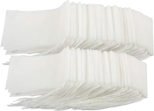 YGDZ Bolsas de filtro de té para té suelto, 200 bolsas de té desechables vacías de hojas sueltas (2.76 x 3.54 pulgadas, 3.15 x 3.94 pulgadas)