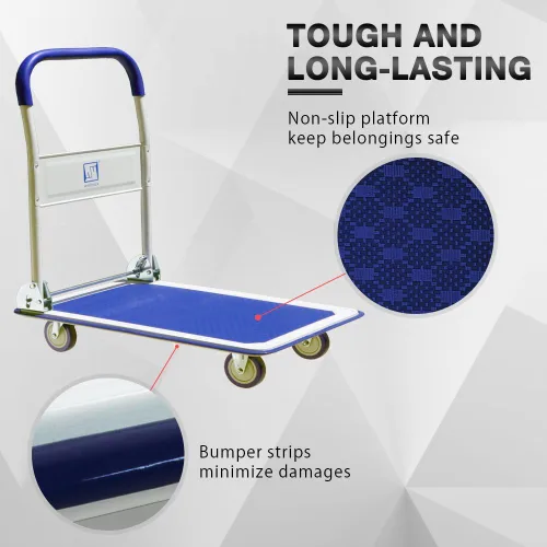 Miniatura 5 de Carro de plataforma Wellmax Azul