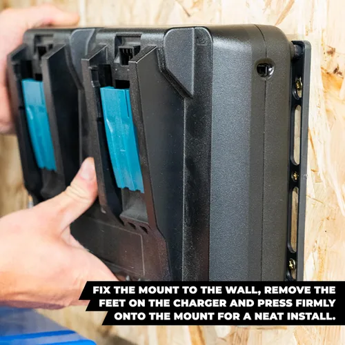 Miniatura 3 de StealthMounts Makita - Soporte para cargador - Paquete de 2 (cargador doble) Fabricado en el Reino Unido