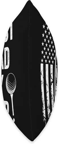 Miniatura 2 de Best Dad By Par Golfing Apparel by AlphaONE Best Par USA Flag Father's Day Golfing Dad Throw Pillow, 16x16, Multicolor