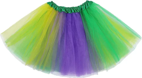 Miniatura 119 de Century Star Tutú de 4 capas para niñas pequeñas, faldas de ballet de tul para baile de princesa, esponjoso, para fiestas de cumpleaños de 2 a 8 años