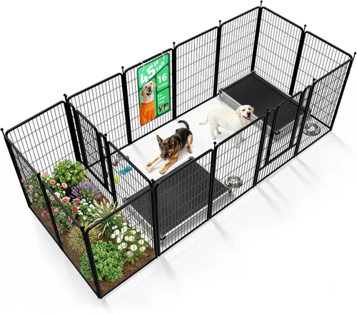 Miniatura 45 de FXW Rollick - Corralito para perros para patio, campamento con casa rodante, patentado, 24 pulgadas, 2 paneles