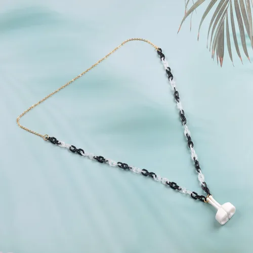 Miniatura 4 de Cadena magnética antipérdida para mujer, cadena de cuentas de ojo dorado compatible con Airpods Pro, 1,2 3
