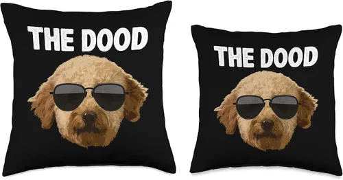 Miniatura 3 de Labradoodle Gift Golden Doodle Accessories & Stuff Cool Design - Almohada Goldendoodle para hombres y mujeres, 16 x 16 pulgadas, multicolor