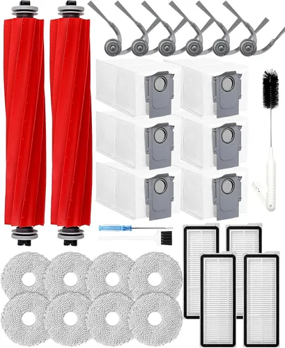 Miniatura 10 de Yivy 24 piezas de repuesto compatibles con Roborock Q7 M5+/ Q7 M5/Q7 L5/Q7 L5+, 2 cepillos principales, 6 cepillos laterales, 4 filtros HEPA, 4