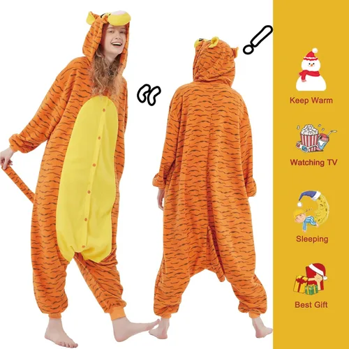 Miniatura 4 de SWEETXIN Pijama unisex para adultos y niños, para Halloween, Navidad, ropa de dormir, traje de cosplay para mujeres y hombres