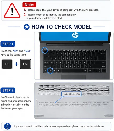 Miniatura 2 de Lápiz óptico para portátiles HP Envy x360 Pavilion Spectre Omnibook con pantalla táctil abatible, MPP Active Pen con 300 días de duración