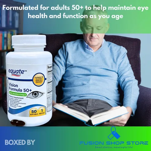 Miniatura 2 de Vision Formula 50 Plus - Cápsulas blandas para la salud ocular, 50 unidades (paquete de 1), en caja por Fusion Shop Store