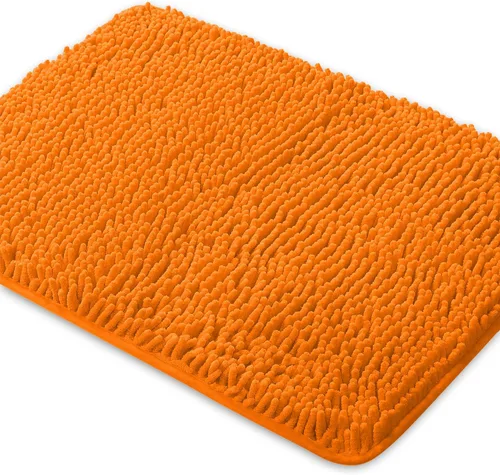 Miniatura 23 de Yeaban Alfombra de pasillo de baño de 24 x 72 pulgadas, antideslizante, alfombra de baño larga de felpilla gruesa, absorbente y lavable, alfombra