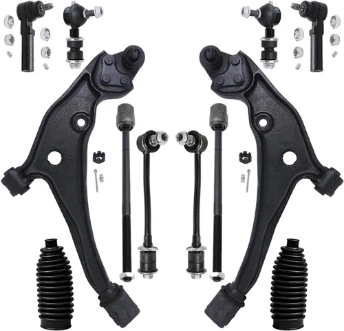 Miniatura 25 de Detroit Axle - Kit de suspensión delantera de 12 piezas para Mercury Grand Marquis Ford Crown Victoria Town Car 2003-2011, 2 brazos de control