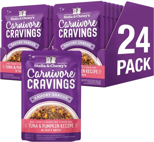 Miniatura 12 de Stella & Chewy's Carnivore Cravings - Alimento húmedo para gatos, bolsas de primera calidad, sin granos, pollo y atún con alto contenido