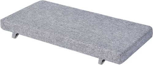 Cojín de banco de piano de 32 x 12 pulgadas para almacenamiento de zapatos en interiores con lazos, antideslizante, para mesa de picnic y asiento de