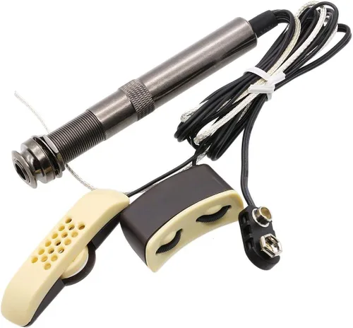 Miniatura 4 de Rocket A-201, micrófono profesional Piezo, ecualizador de guitarra, amplificador profesional. afinador con control de tono y volumen, with microphone