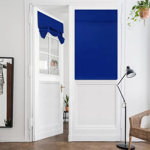 Miniatura 89 de HOMEIDEAS Cortinas Opacas para Aula para Puerta Principal, Cubierta de Ventana de Puerta de Aula, Persianas de Privacidad con Aislamiento Térmico